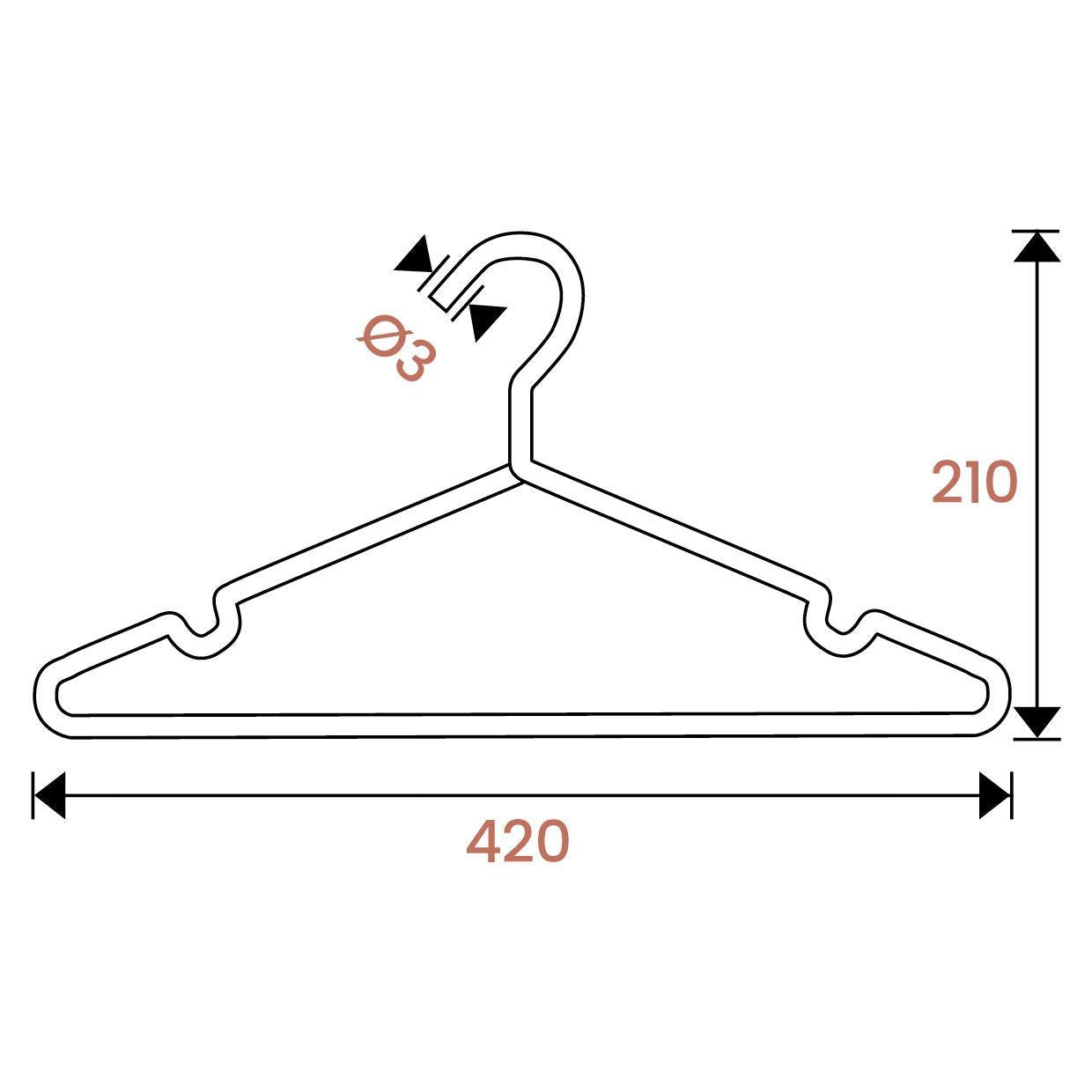 Buy clothes hangers made of sturdy metal online